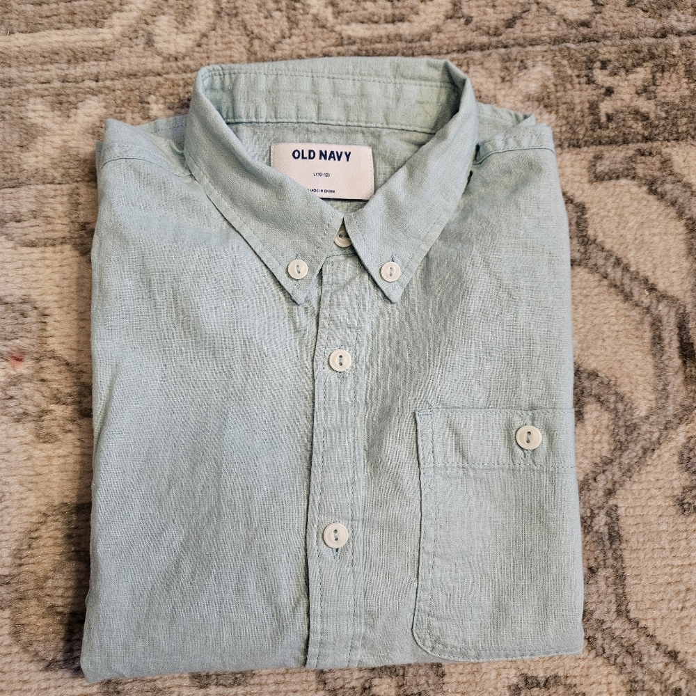Kids linen blend shirt